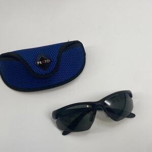 Vintage 90s Prato Convertible black sunglasses